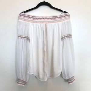 White House Black Market | Oceana Boho Off-Shoulder Blouse